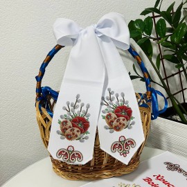 Бант великодній з бусинами